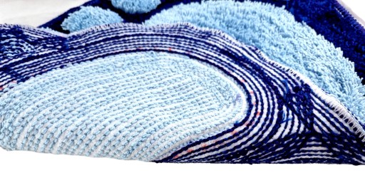 KOBEREC KÚPEĽŇOVÝ KOBEREC NOHA NAVY BLUE BLUE Soft
