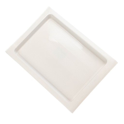 KUCHYŇSKÝ PLÁN PLASTOVÝ ČAŠNÍK TYČOVÝ PLÁN VEĽKÝ BIELY 40x28cm