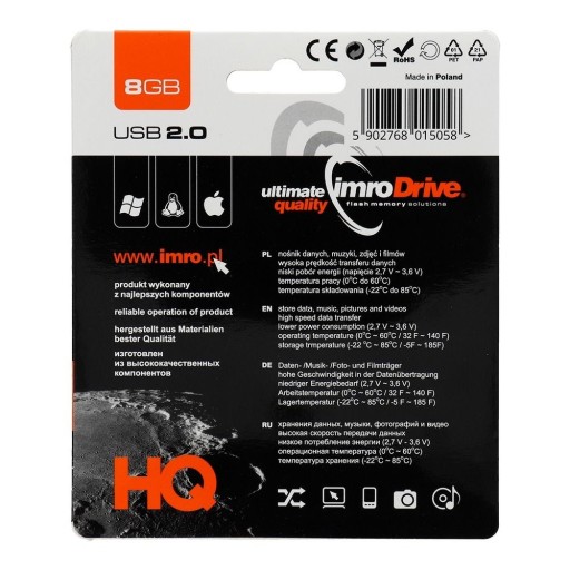 Prenosná pamäť Pendrive Imro Axis 8 GB