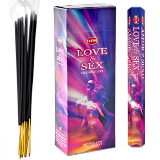 Indické vonné tyčinky Love and Sex Love 20 ks HEM