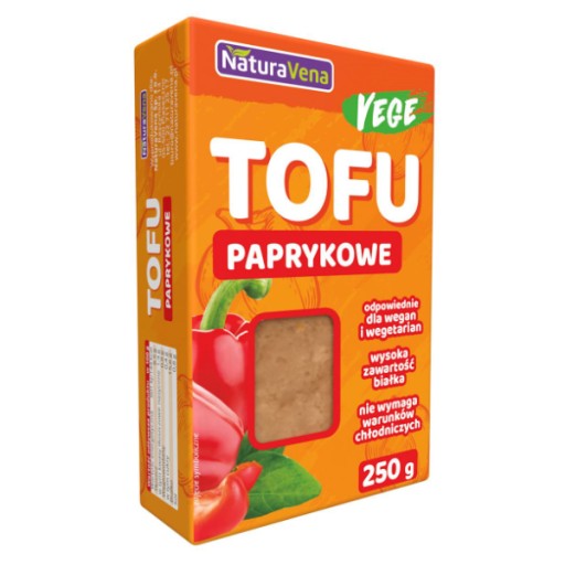 Paprikové tofu nakrájané na kocky 250g
