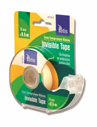 TETIS Neviditeľná páska s dávkovačom 19 mm x 8,5 m
