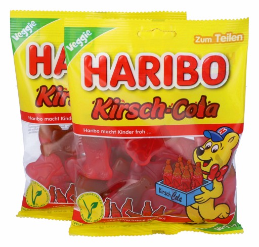HARIBO Cherry Cola Vege ovocné želé 175g DE