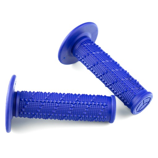 Univerzálne enduro gripy na motorku, 22 mm, gumené, modré