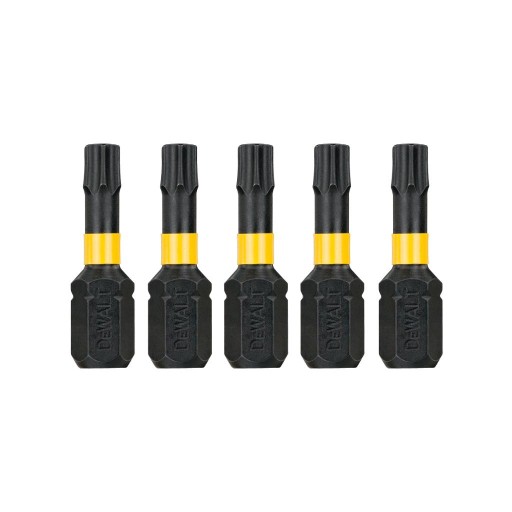 DT7382T Nárazové bity DEWALT T25x25mm Torsion 5ks