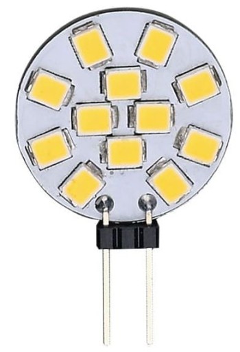 LED žiarovka G4 2W 12V DC teplá 3000K malá