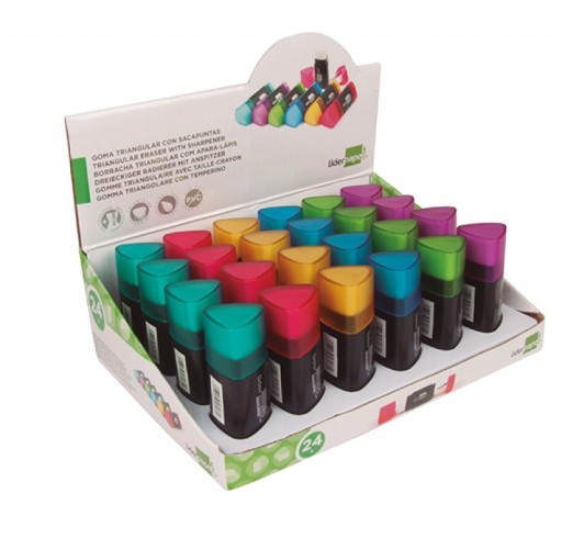 LIDERPAPEL GUMA S BRÚTKOM, MIX FARIEB