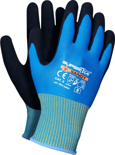 Pracovné rukavice Super Tech Sandy Blue 10 - XL