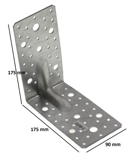 UHLOVÁ TYČ S RAZÍVNYM KONEKTOROM 175x175x90mm