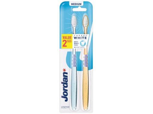 2 manuálne zubné kefky Jordan Target Teeth Medium