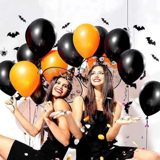 ORANŽOVÉ BALÓNY SÚPRAVA BALÓNOV HALLOWEENSKÉ BALÓNY VEĽKÉ 12