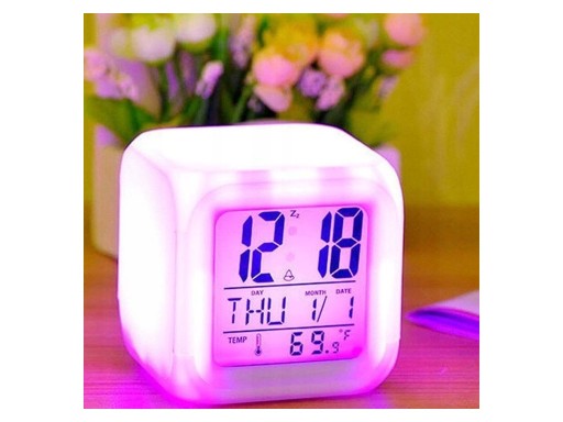 BUDÍK HODINKY TEPLOMER OSVETLENIE CHAMELEON LED