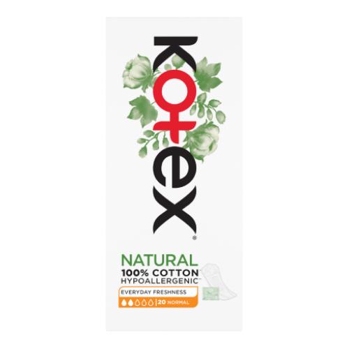 Vložky do topánok KOTEX Natural Normal, 20 ks.