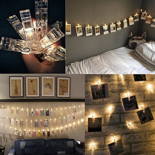 LED SVETLÁ FOTO HODINY KLIPY AKUMULÁTOROVÉ SVETLÁ FOTOGARLANDA