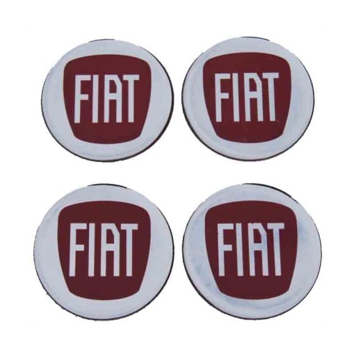 Malý červený znak Fiat na 55 mm kryte