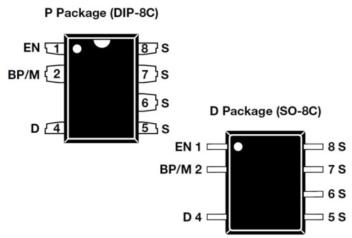 TNY180PN DIP-8C 7PINOVÝ IC OBVOD