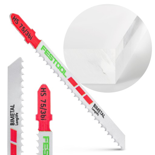 List priamočiarej píly Festool PLASTOVÝ MATERIÁL HS 75/3 BI/5 204336