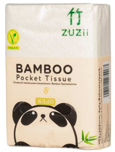 ZUZii Eco vreckové bambusové obrúsky 8 ks.