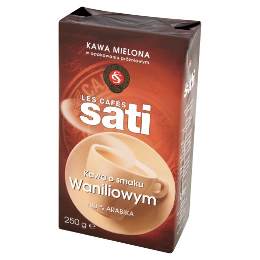 Vrecúško na mletú kávu Sati Vanilka 250g