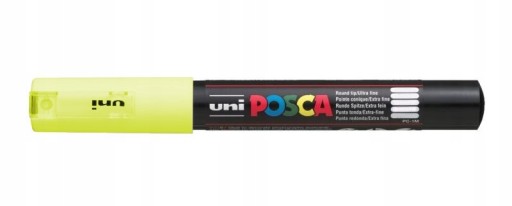 ZNAČOVAČ s farbou UNI POSCA PC-1M PASTEL YELLOW