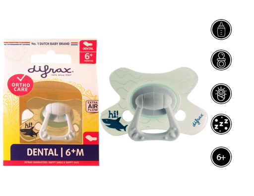 DIFRAX ANATOMICKÝ SILIKÓNOVÝ cumlík 6+ MESIACOV