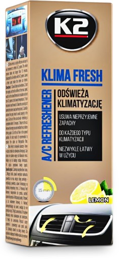 K2 KLIMA FRESH CLIMATION REMOVER CITRÓN DEZINFEKČNÝ PROSTRIEDOK