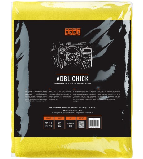 ADBL Chick Fine Microfiber na plastovú farbu kokpitu 40x40cm 300gsm