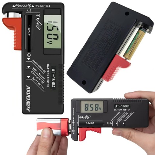 DIGITÁLNY TESTER METER PRE BATÉRIE AAA AA 9V