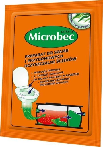 Bros Microbec Prípravok pre septiky a domáce čističky odpadových vôd Eukaliptus 25G