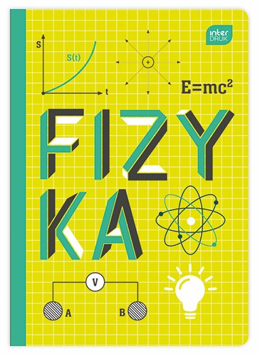 Zápisník A5 so 60 štvorcovými stranami FYZIKA INTERPRINT