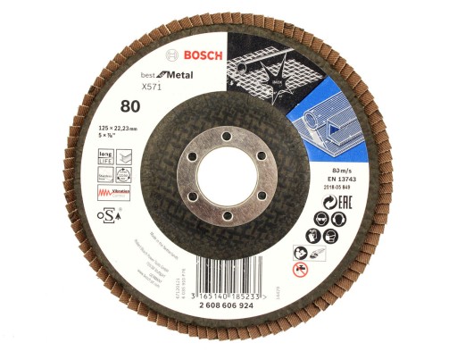 BOSCH KOTOUČ KLAPKA 125mm GR.80 NA KOV