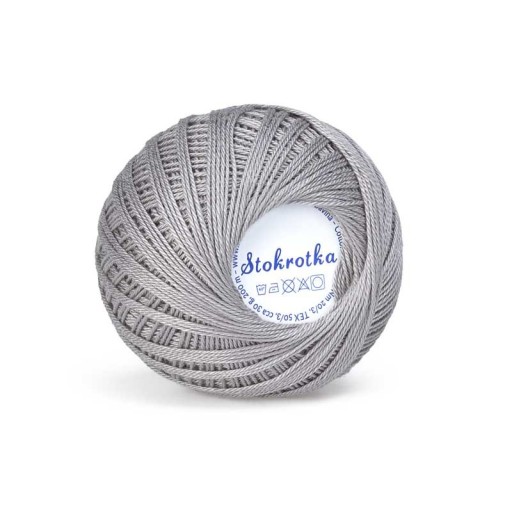Šnúrka STOKROTKA šedá 1457 - 100% bavlna - 200 metrov / 30 gr.