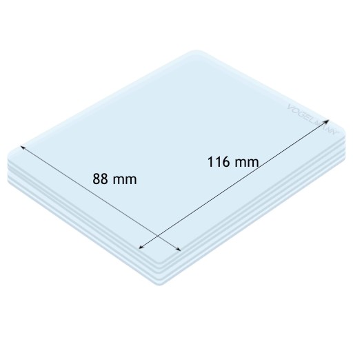 Vogelmann Ochranné PVC sklo 88x116mm (5ks)
