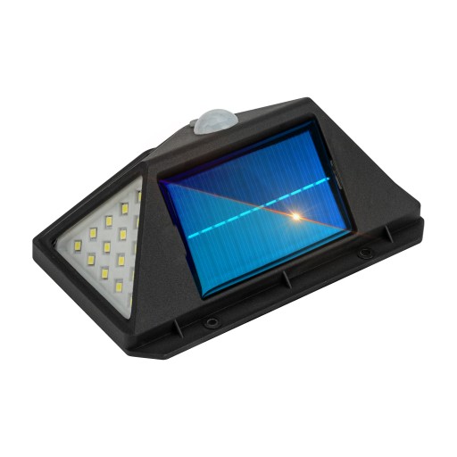 VÝKONNÁ SOLÁRNA ZÁHRADNÁ LAMPA SÚMRAK POHYBOVÝ SENZOR 100 LED IP65