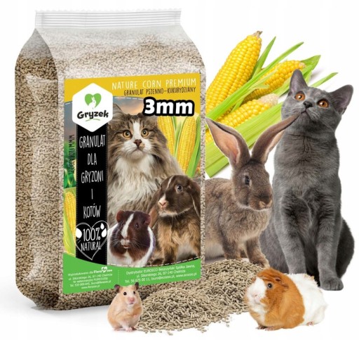 EKO KUKURIČNÝ GRANULÁTOVÝ PODLIESTKA PRE ZAJIKA KAT