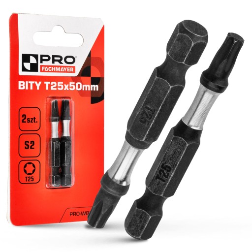 Nárazový bit Nárazové bity TX25 50mm | Nárazový bit pre skrutkovač 2 ks.