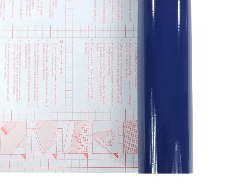 Nábytková dyha fólia Farba námornícka modrá lesk 45 cm DIY
