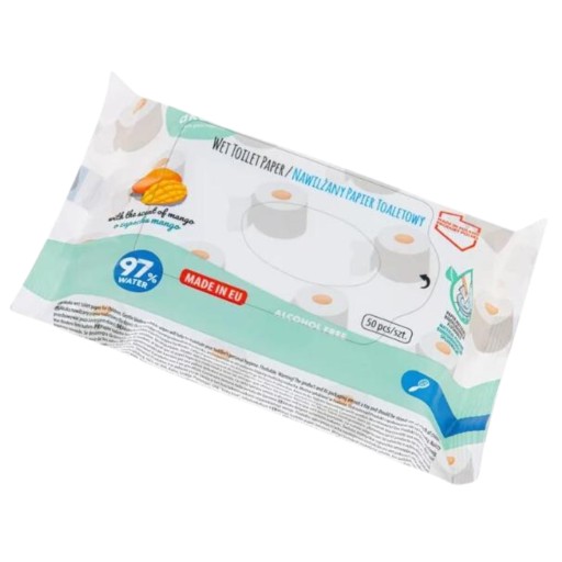 AKUKU Vlhčený toaletný papier mango 50 ks