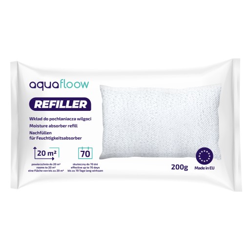 Silná vložka do absorbéra vlhkosti AquaFloow Refiller - 1 kus, 200 g