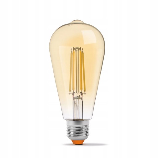 Videx Filament LED žiarovka, dekoratívna, E27, 6W, 550lm, stmievateľná