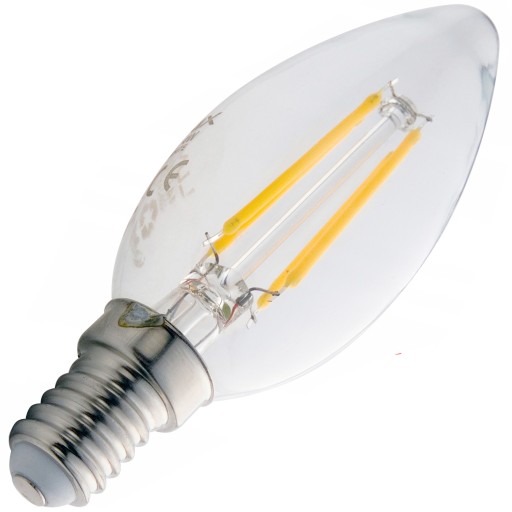 E14 LED FILAMENT žiarovka 4W TEPLÉ SKLO sviečka