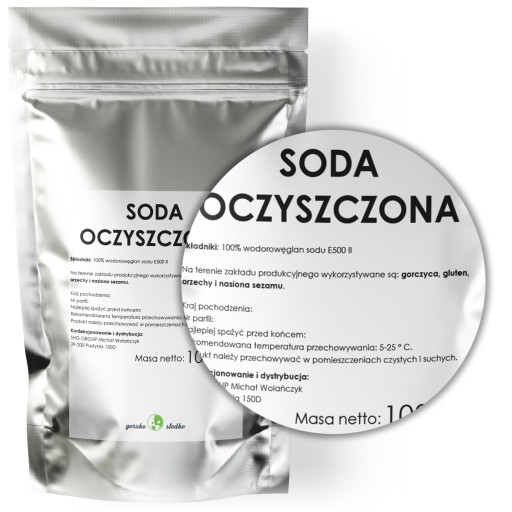 Jedlá SÓDA NA PEČENIE, hydrogénuhličitan sodný 1kg