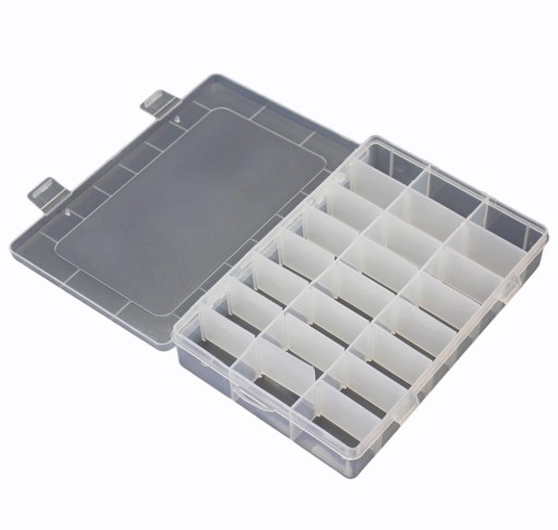 Organizér - box s 24 priehradkami 19,5x13x3,6cm