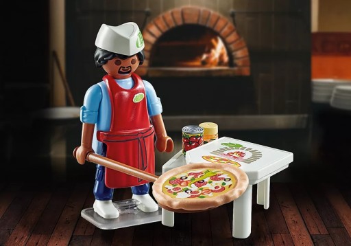 PLAYMOBIL PIZZAMAN PIZZABACKER PIZZA BAKER 71161