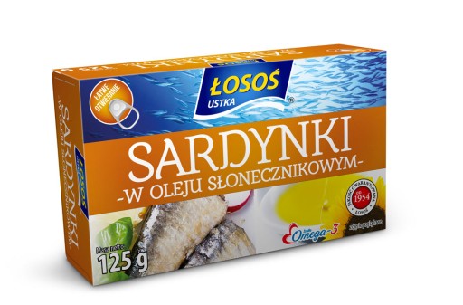SARDINKY V SLNEČNICOVOM OLEJI 125G LOSOS USTKA