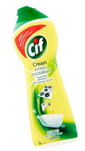 ČISTIACA MLIEČNA KRÉM CITRÓNOVÁ CIF ŽLTÁ 300 G