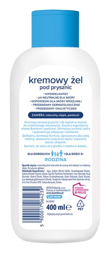 BAMBINO FAMILY krémový sprchový gél 400 ml