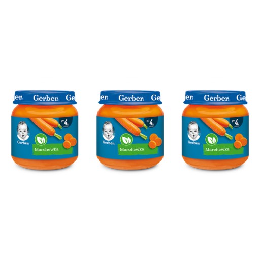 GERBER Večera mrkva 125 G x 3 kusy