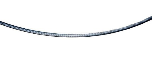 Oceľové lano pozinkované PVC 6x7 - 6mm x 8mm 2150 kg 1 meter POZINKOVANÉ