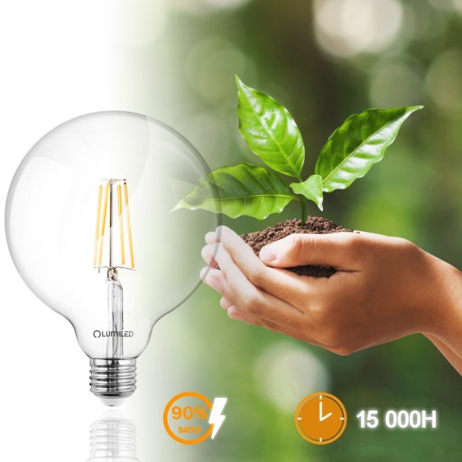 LED žiarovka E27 G95 FILAMENT 8W GLOBE LUMILED